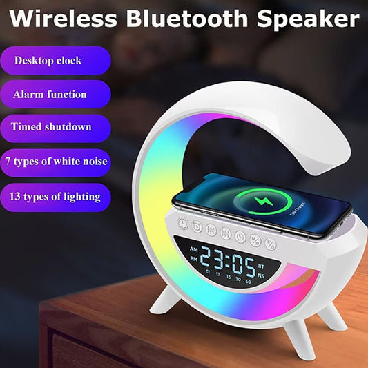 Smart LED Bluetooth Speaker with Wireless Charging