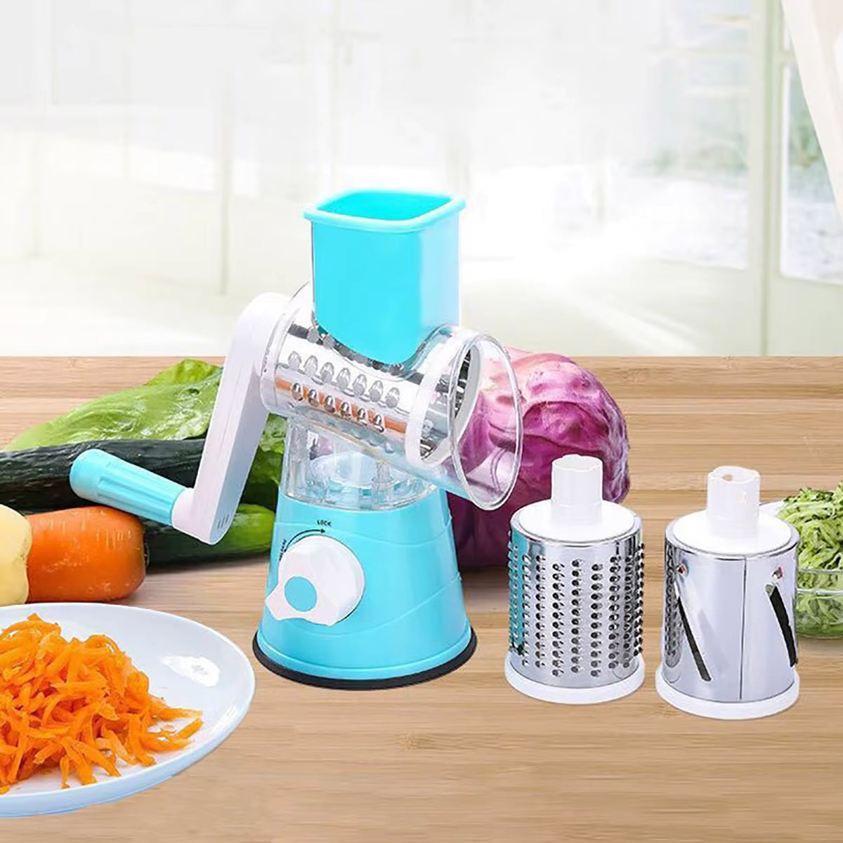 Multifunctional Vegetable Slicer Shredder Cutter